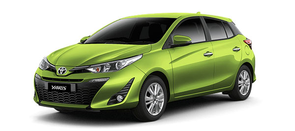 Toyota Yaris 2019 สีเขียว ( Citrus Mica Metallic )